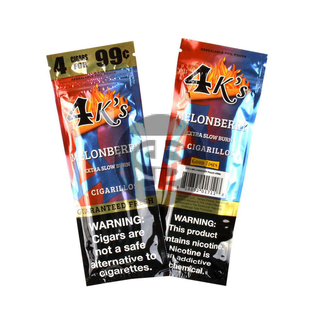 4 Kings Cigarillos 15 Packs of 4 MelonBerry