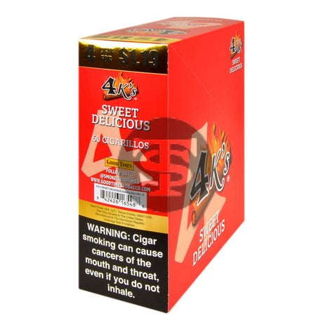 4 Kings Cigarillos 15 Packs of 4 Sweet Delicious Pre-Priced $1.19