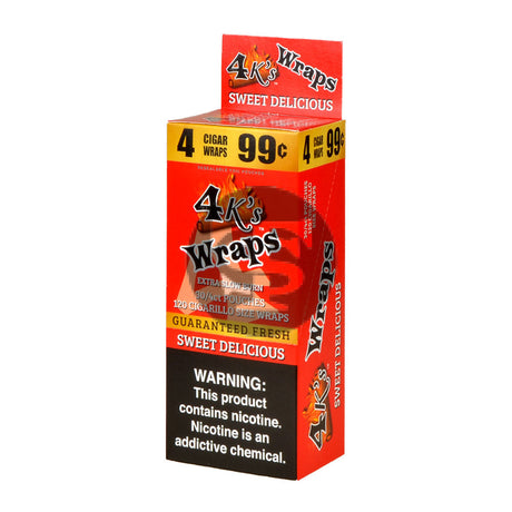 4 Kings Wraps 4 for 99c 30 pack of Sweet Delicious 1