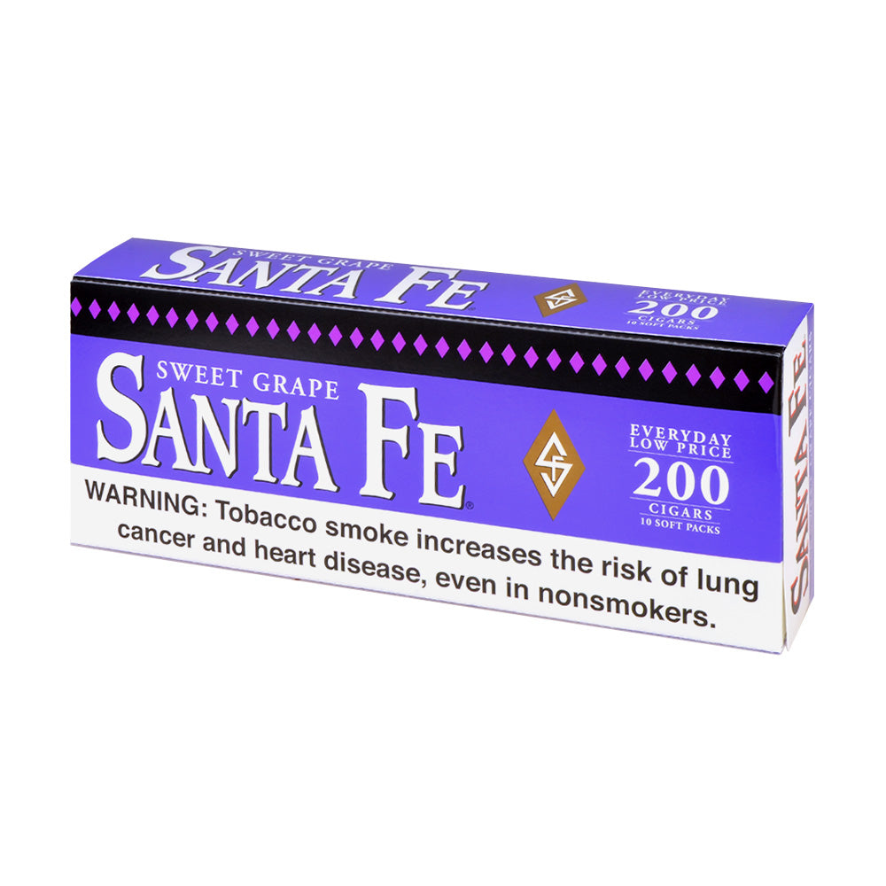 Santa Fe Grape Filtered Cigars 10 Packs of 20