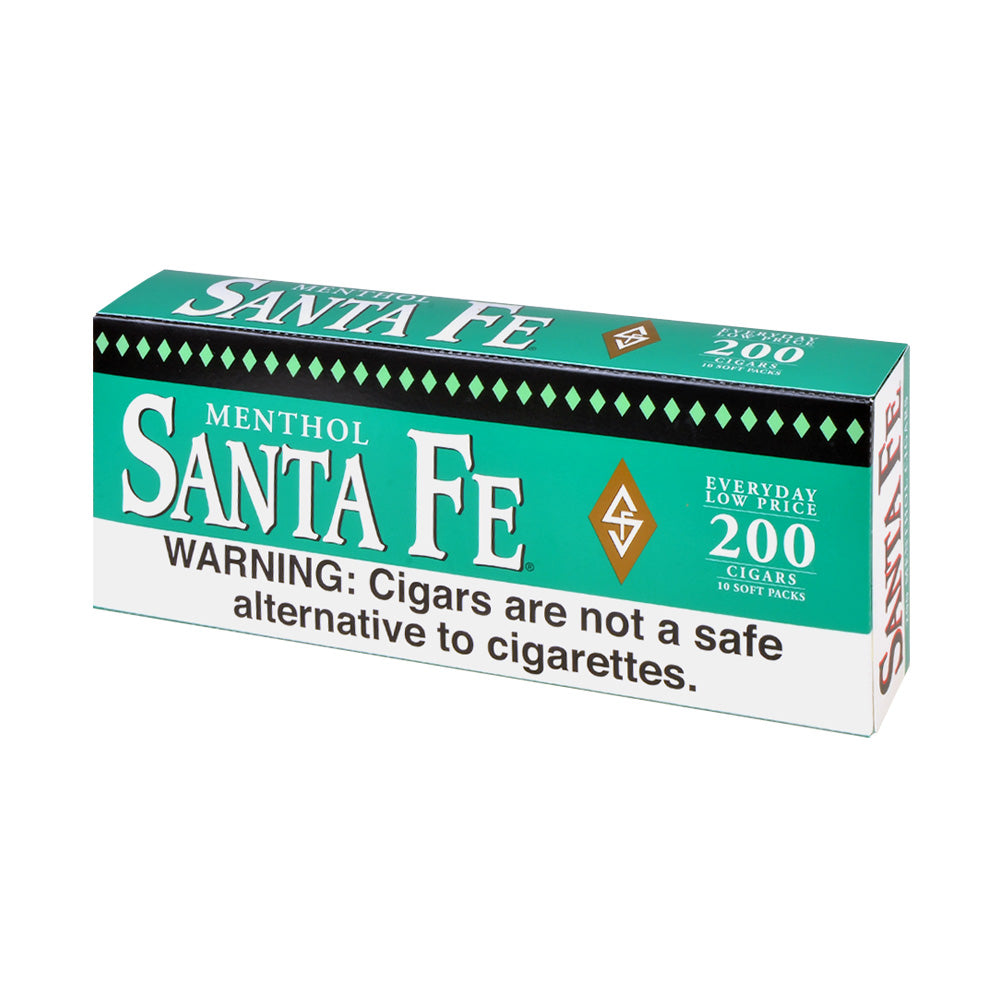 Santa Fe Menthol Filtered Cigars 10 Packs of 20