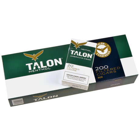 Talon Menthol Filtered Cigars 10 Packs of 20