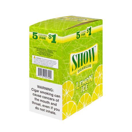 Show Cigarillos Lemon Ice Pre Priced 15 Pouches of 5