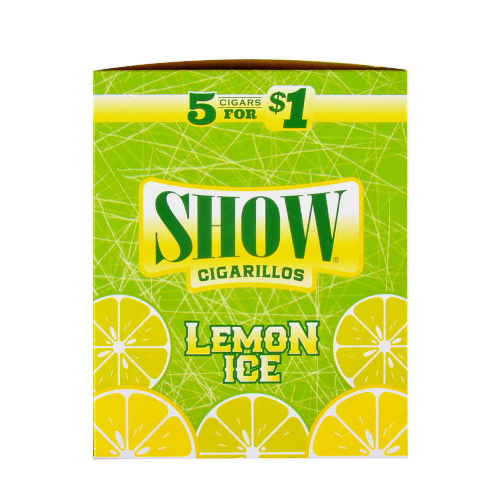 Show Cigarillos Lemon Ice Pre Priced 15 Pouches of 5