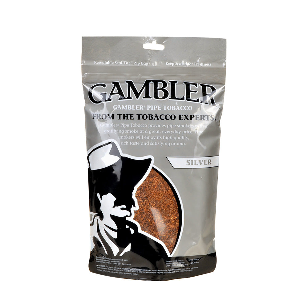 Gambler Pipe Tobacco Silver 6 oz. Bag