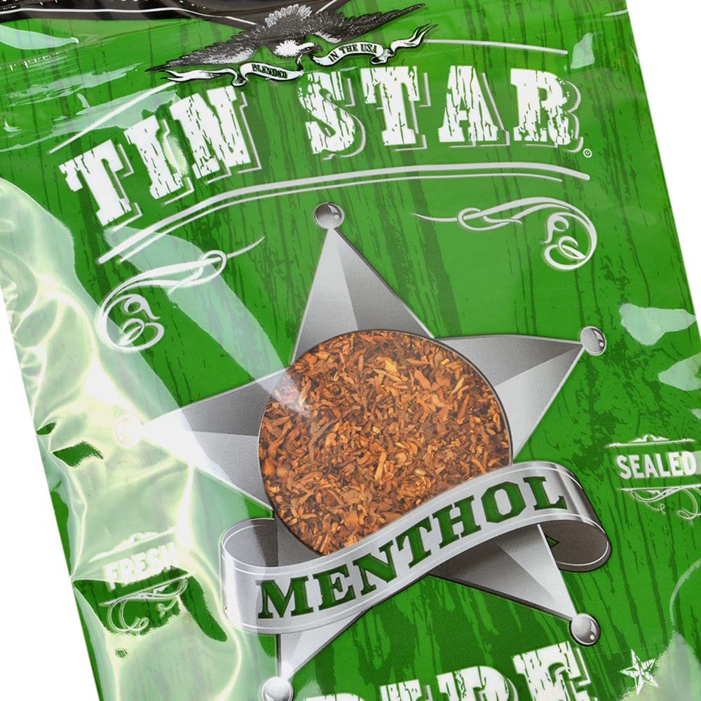 Tin Star Menthol Pipe Tobacco 3 oz. Bag