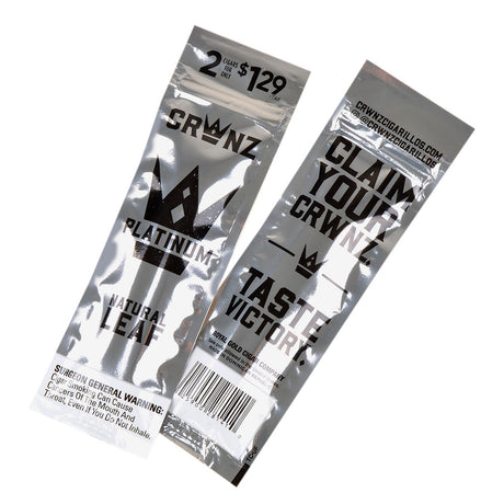 Crwnz Natural Leaf Platinum Cigarillos, Pre-Priced $1.29