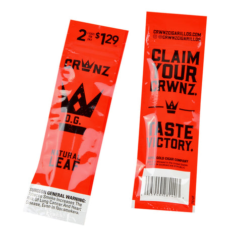 Crwnz Natural Leaf OG Cigarillos, Pre-Priced $1.29