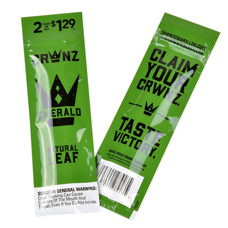 Crwnz Natural Leaf Emerald Cigarillos, Pre-Priced $1.29