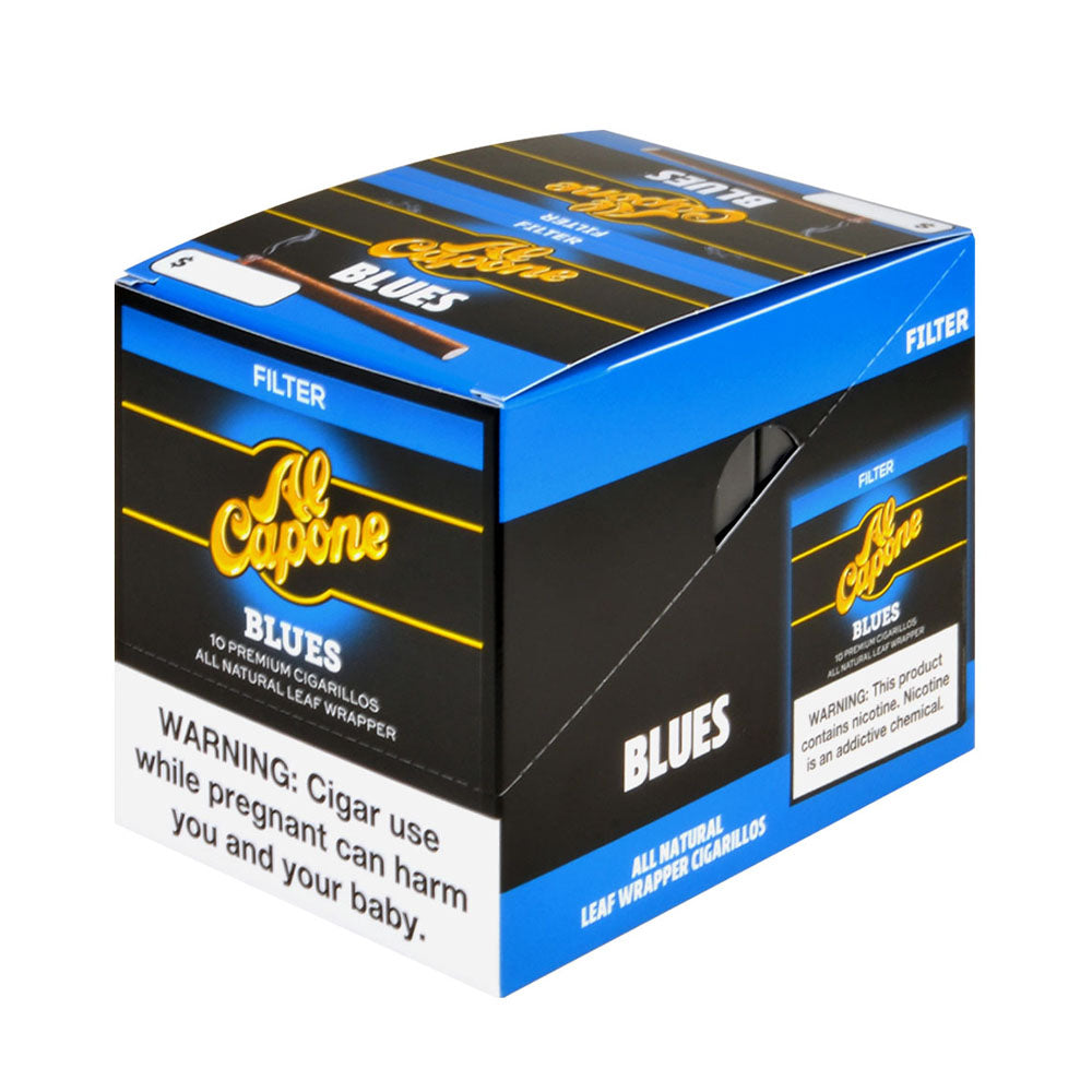 Al Capone Blues Filter Cigarillos 10 Packs of 10 – Tobacco Stock