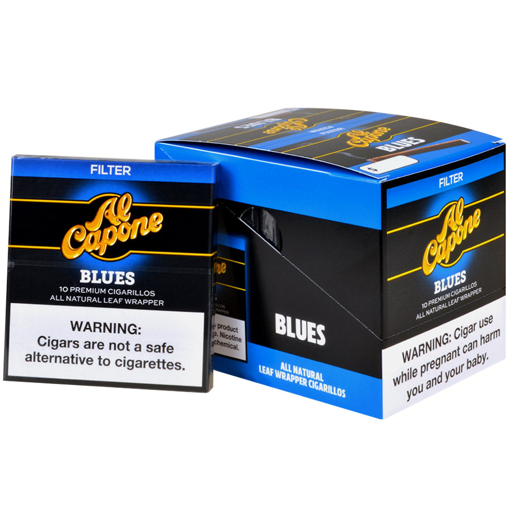 Al Capone Blues Filter Cigarillos 10 Packs of 10