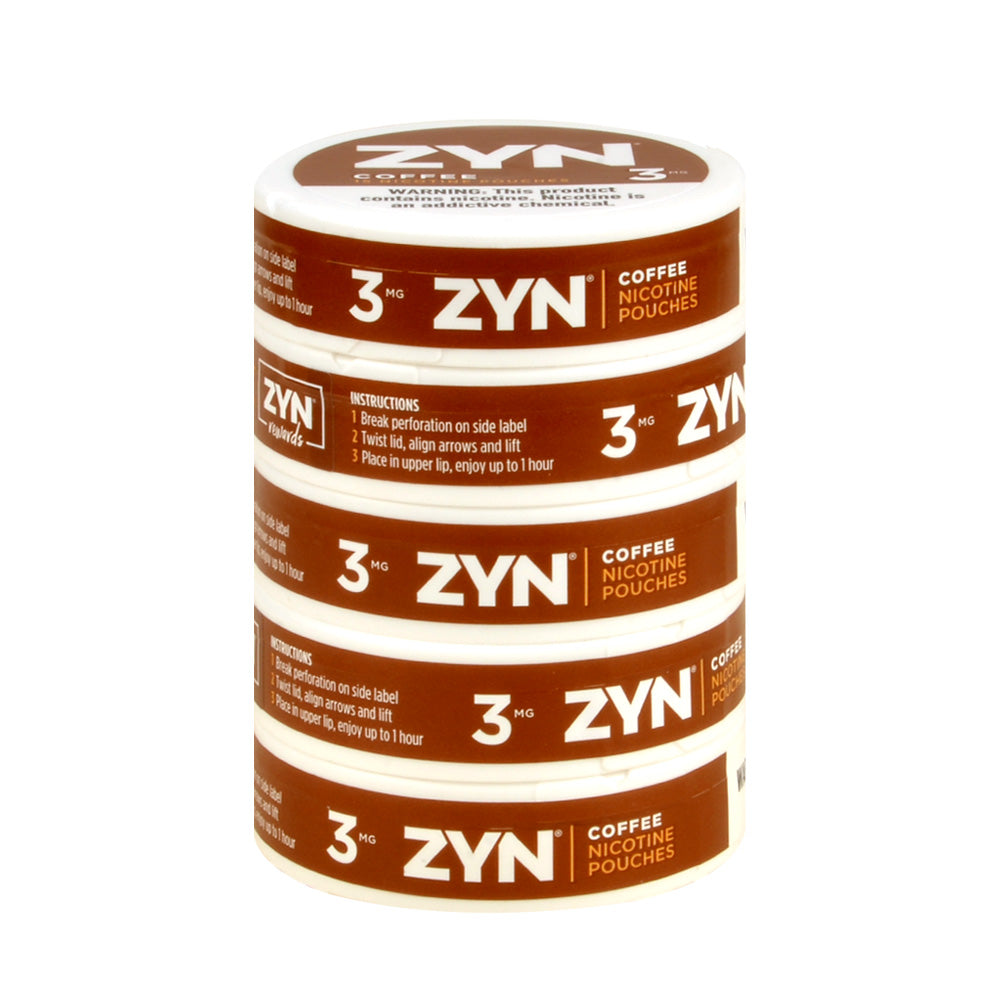 Zyn Nicotine pouches 3mg Coffee, 5 cans