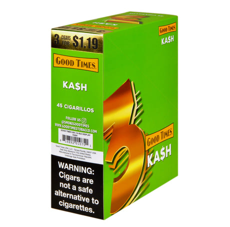 Good Times Cigarillos Ka$h 45ct, $1.19