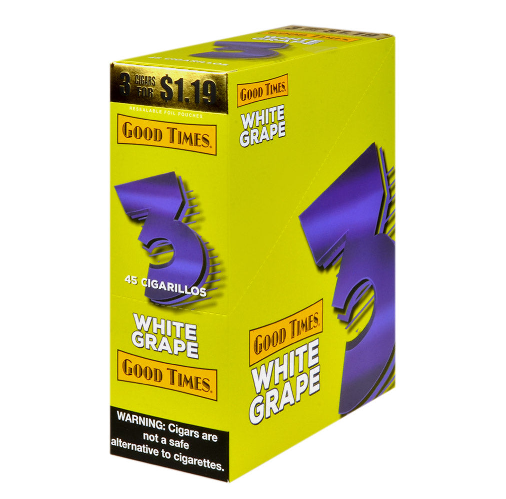 Good Times Cigarillos White Grape 45ct, $1.19