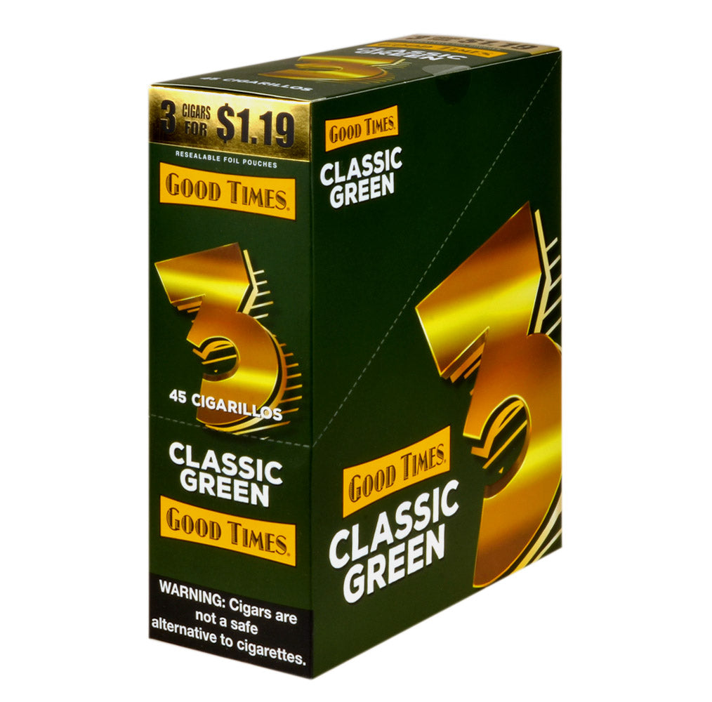 Good Times Cigarillos Classic Green 45ct, $1.19