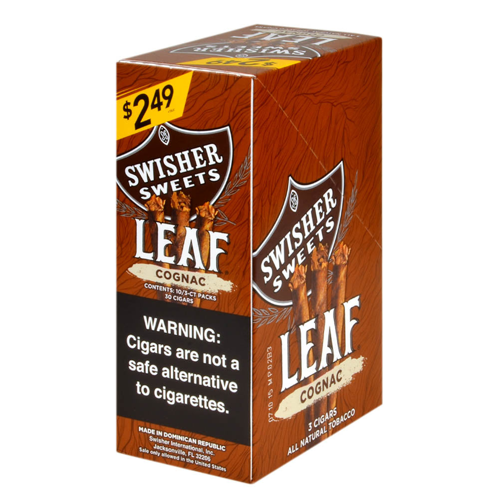 Swisher Sweets Leaf 3 for $2.49 Pack of 30 Cognac