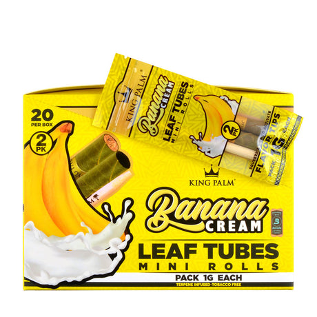 King Palm Rolls Minis Banana Cream 20 Packs of 2