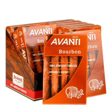 Parodi Avanti Bourbon Flavored Cigars 10 Packs of 5