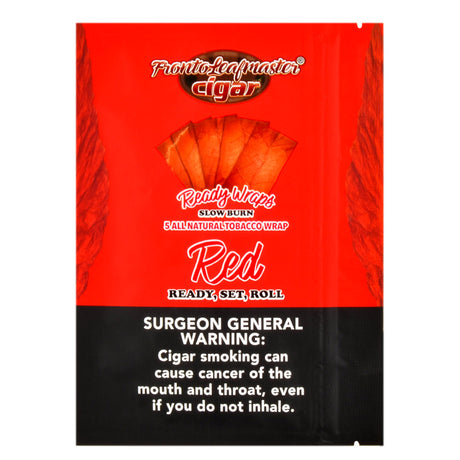 Fronto Leaf Masters Red Whole Leaf Tobacco Wraps, 8 packs of 5