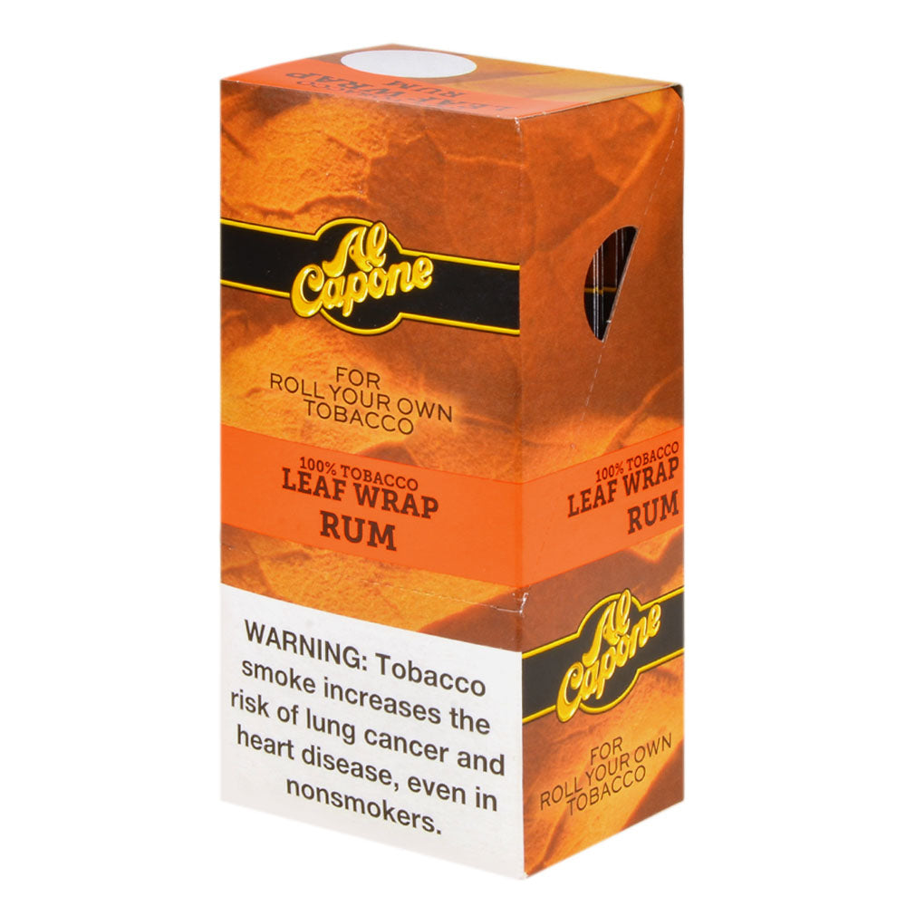 Al Capone Tobacco Leaf Wrap Pack of 18ct Rum