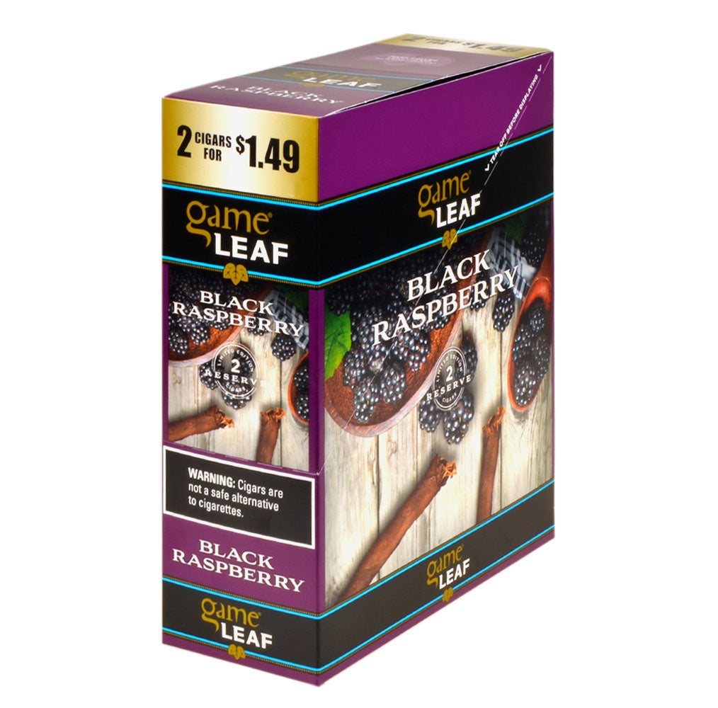 Game Leaf Black Raspberry Cigarillos 2 for $1.49, 15 Pouches of 2