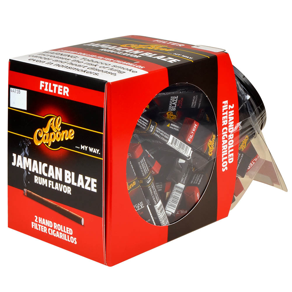 Al Capone Jar Jamaican Blaze Filter Cigarillos 60 Packs of 2