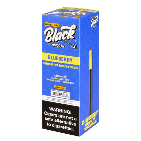 Good Times Black Smooth Blueberry Cigarillos, 15ct