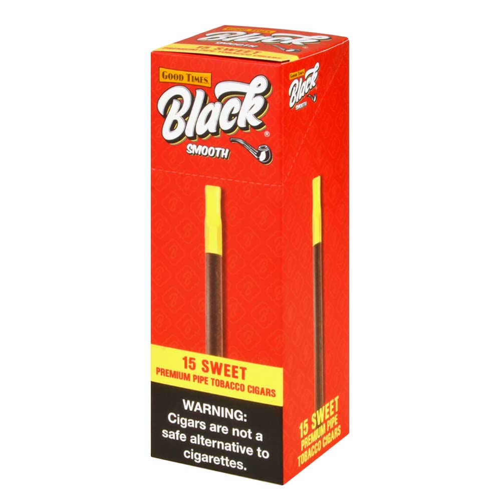 Good Times Black Smooth Sweet Cigarillos, 15ct – Tobacco Stock