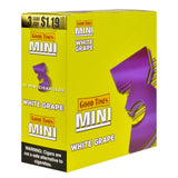 Good Times Mini Cigarillos White Grape Pre Priced $1.19, 15 Packs of 3