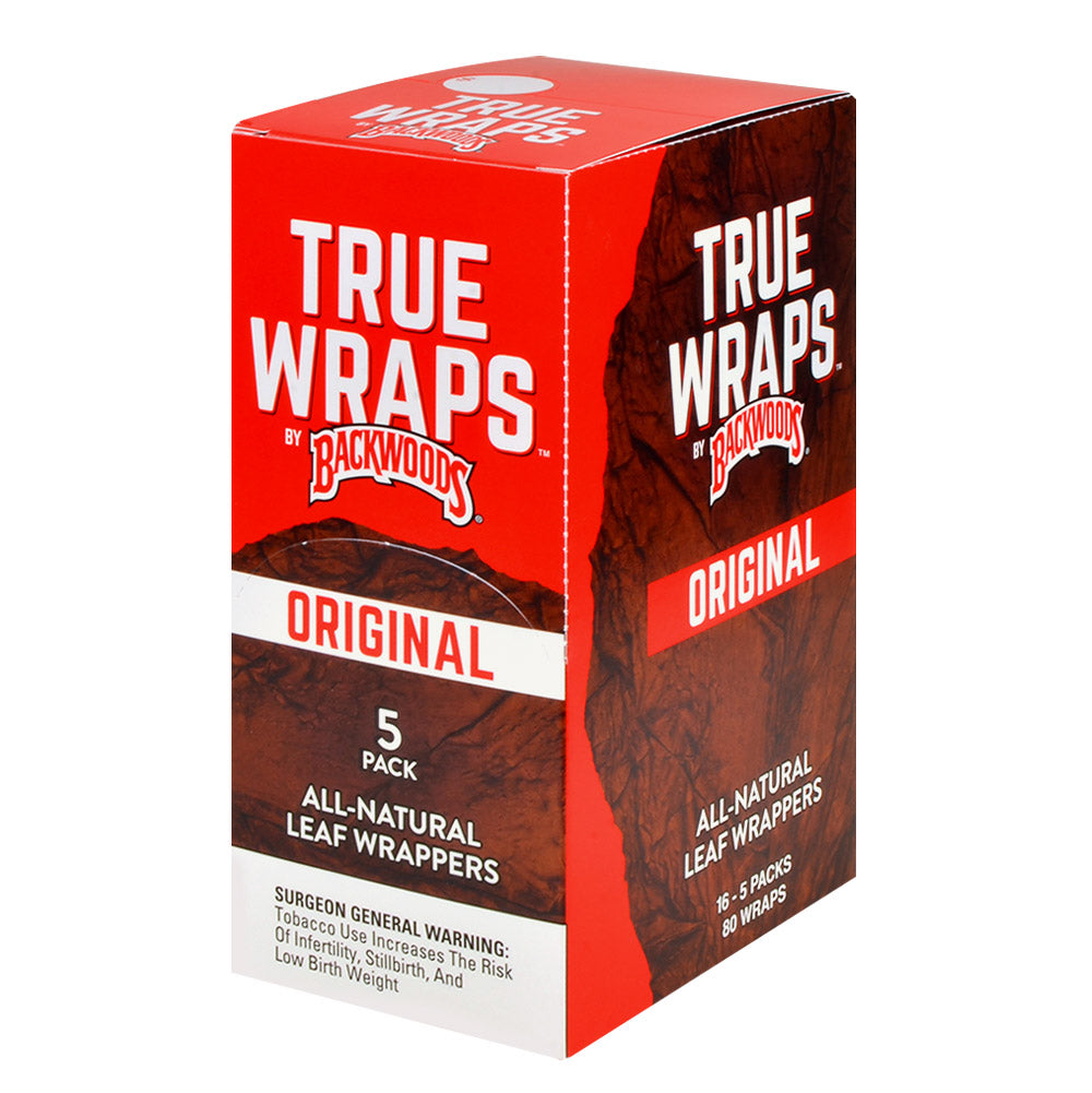 True Wraps Original | All Natural Leaf | By Backwoods – Tobacco Stock