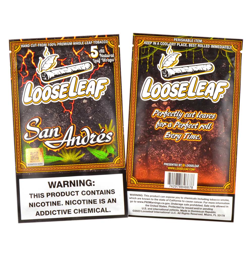 Loose Leaf San Andres wraps, 8 packs of 5