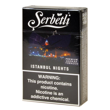 Serbetli Premium Hookah Tobacco 10 packs of 50g Istanbul Nights