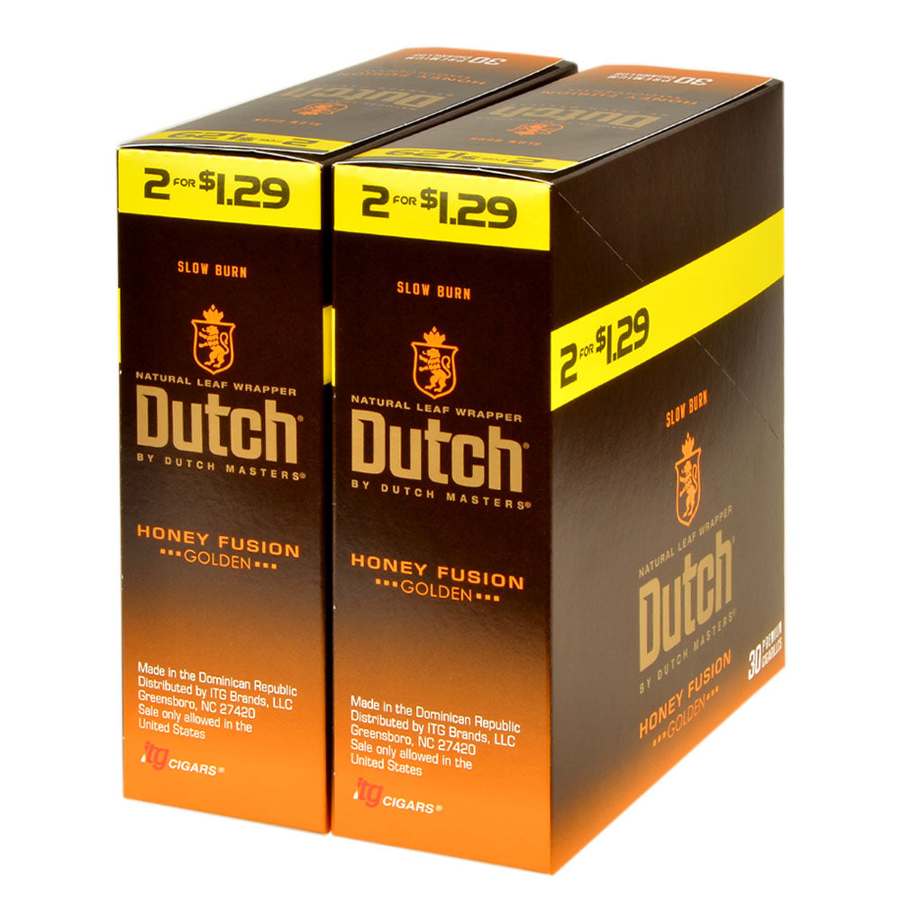 Dutch Masters Foil Fresh Honey Fusion $1.29 Cigarillos, 30 Packs of 2