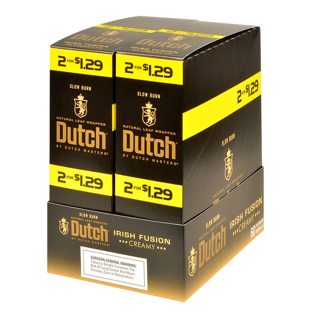 Dutch Masters Foil Fresh Irish Fusion $1.29 Cigarillos 30 Packs of 2