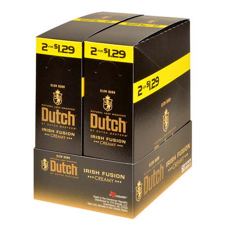 Dutch Masters Foil Fresh Irish Fusion $1.29 Cigarillos 30 Packs of 2