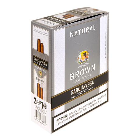 Garcia Y Vega Foil Fresh Cigarillos 1.49 Natural (Brown )15 Pouches of 2