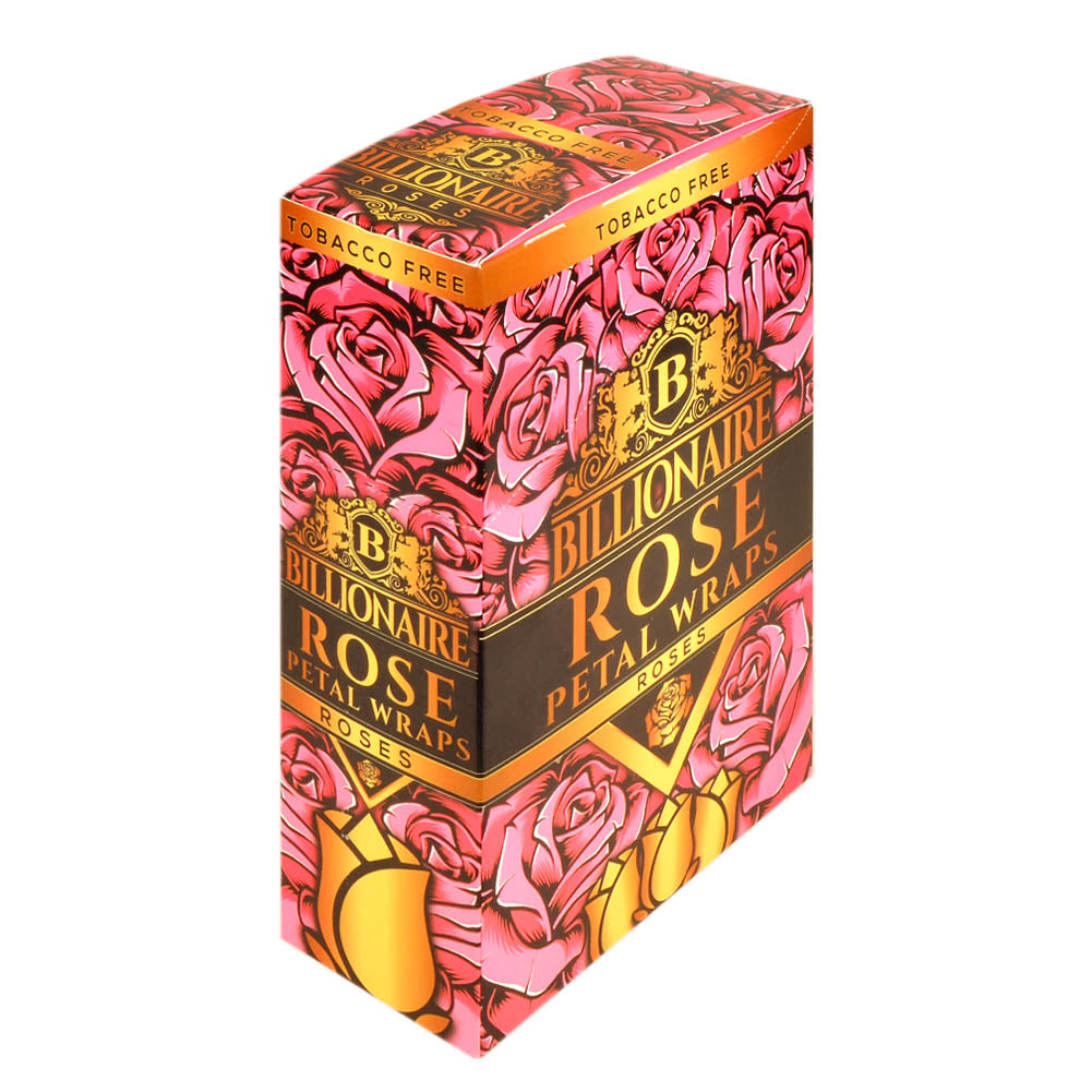 Billionaire Hemp Wraps 25 packs of 2, Roses