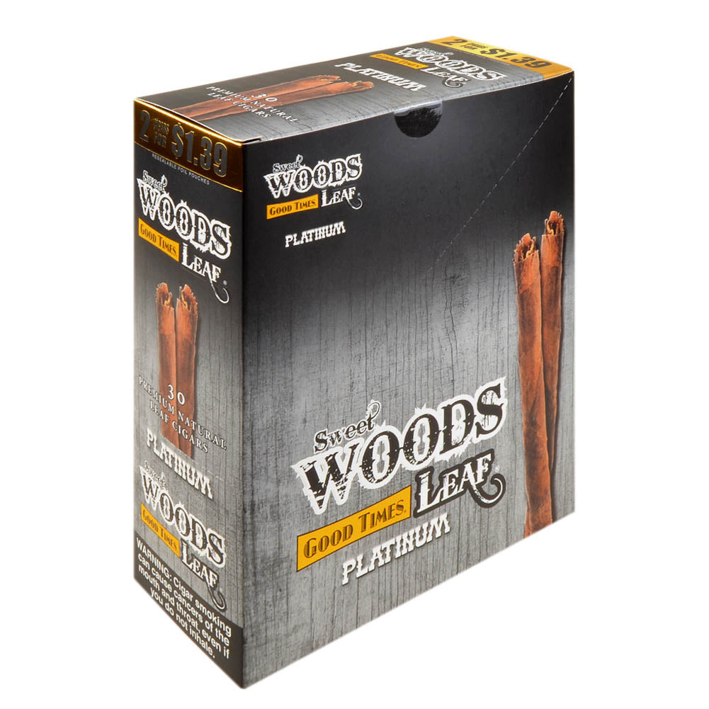 Good Times Sweet Woods 2 For $1.39 Cigarillos 15 Pouches of 2 Platinum