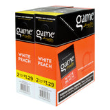 Game Vega Cigarillos White Peach Foil 2 for $1.29 30 Pouches of 2