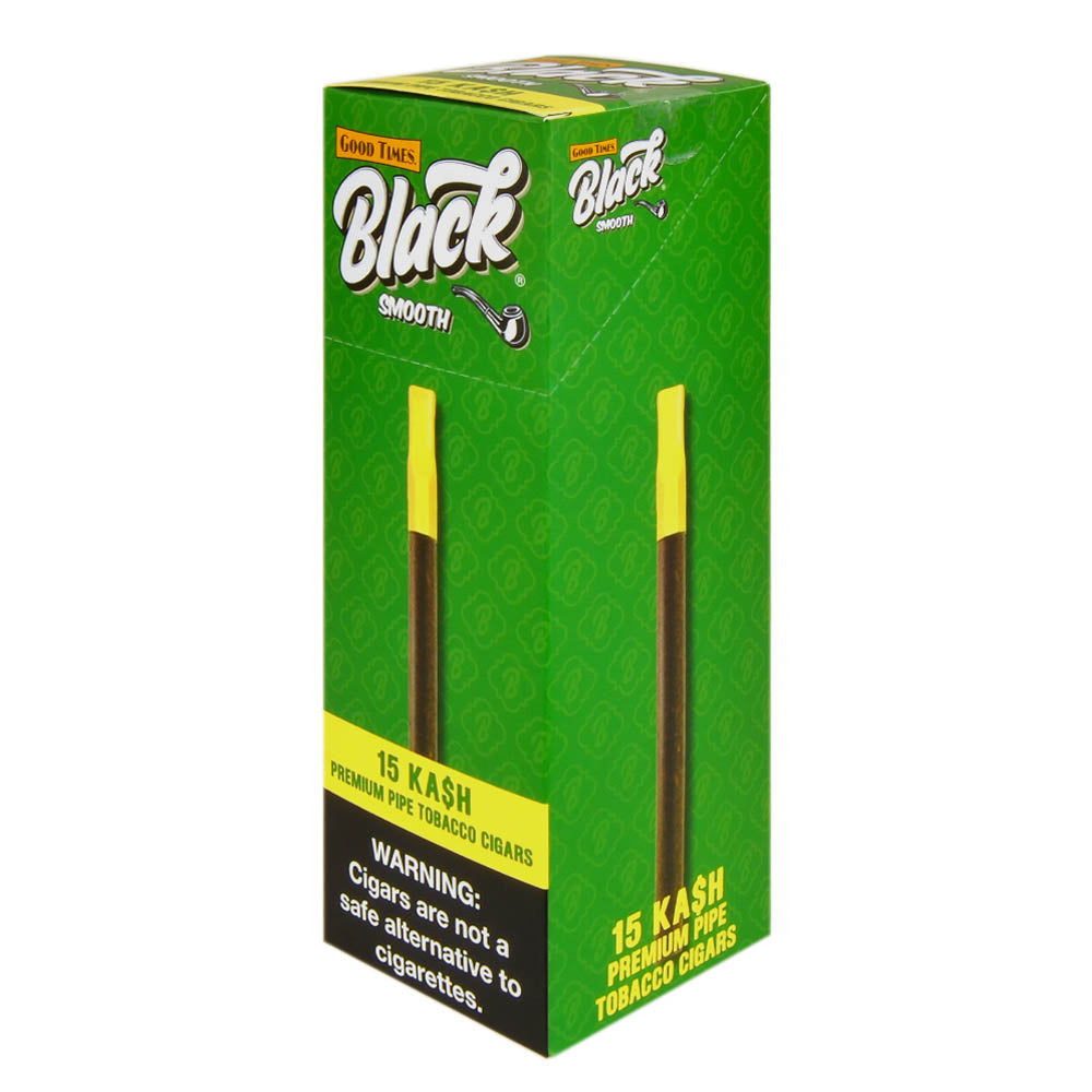 Good Times Black Smooth Ka$h Cigarillos, 15ct