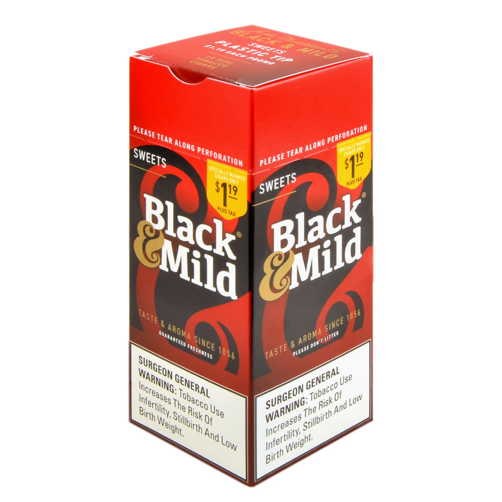 Middleton's Black & Mild $1.19 Sweet Box of 25 Cigars