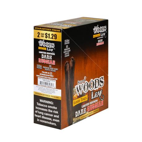 Good Times Sweet Woods 2 For $1.29 Cigarillos 15 Pouches of 2 Dark Russian Cream