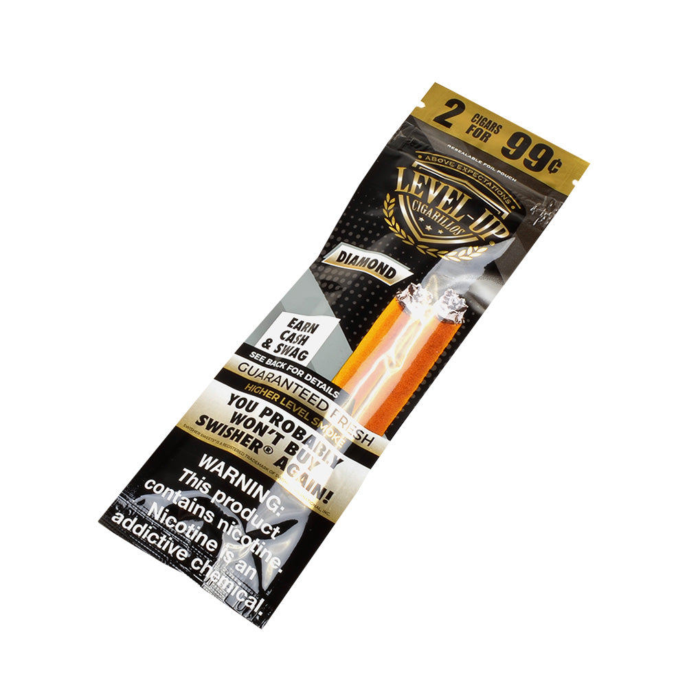 Good Times Level Up Diamond Cigarillos 99c, 30 packs of 2