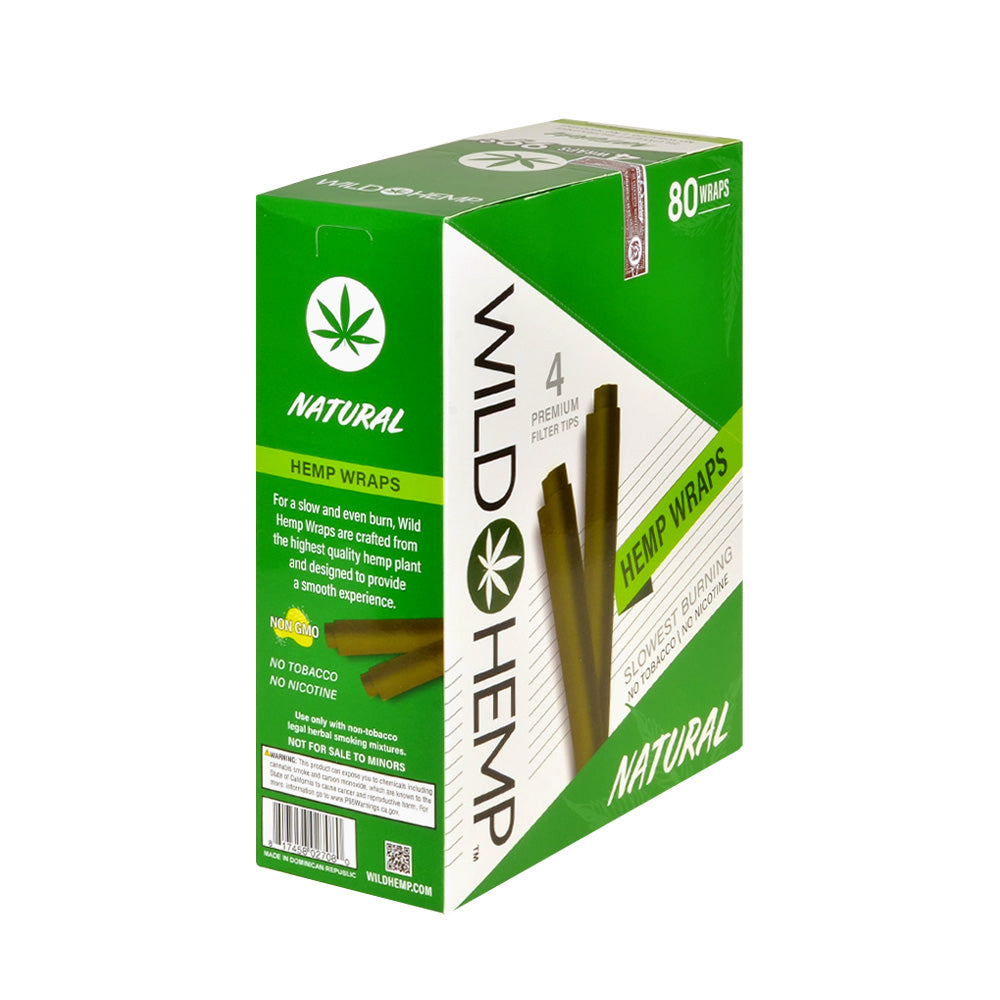 Wild Hemp Wraps Natural 20 packs of 4, 99c pre-price