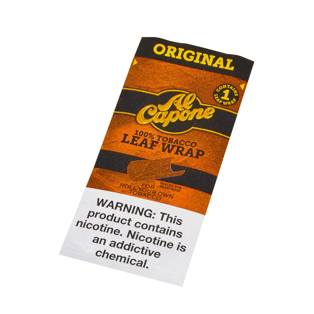 Al Capone Tobacco Leaf Wrap Pack of 18ct Original