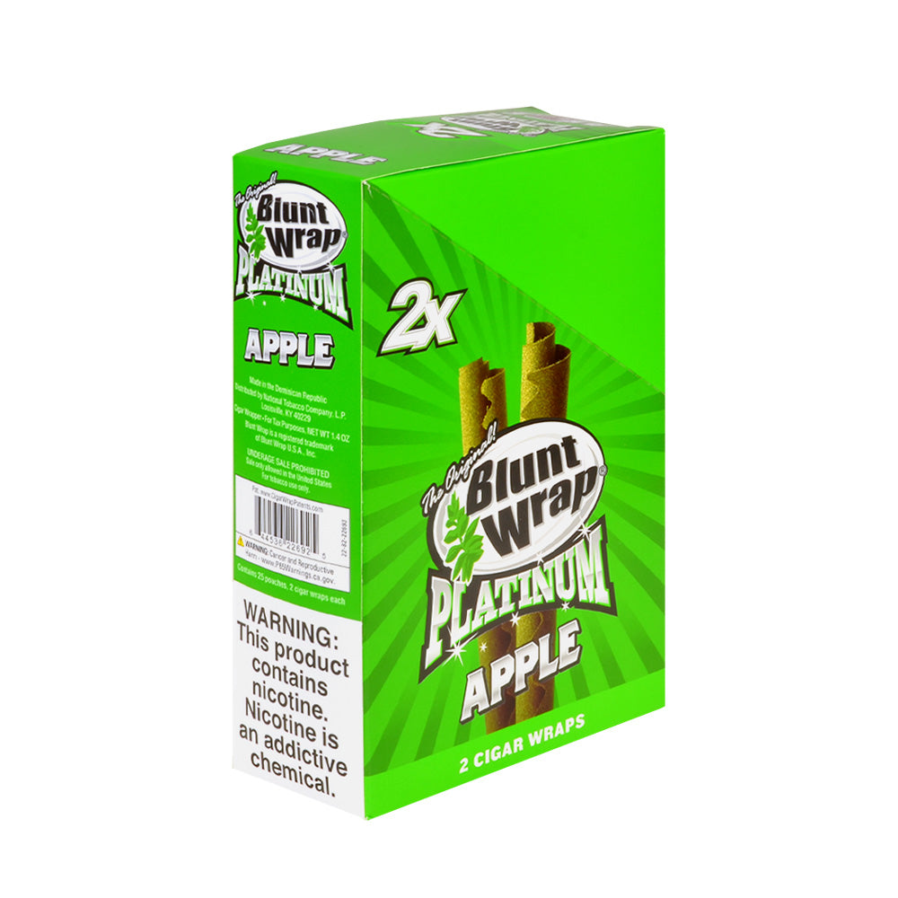 Double Platinum Apple Wraps 25 Pouches of 2