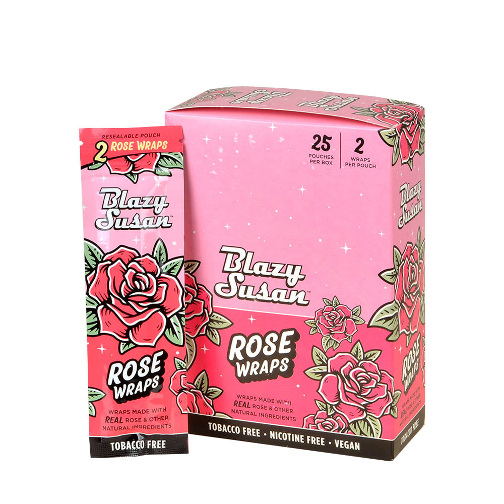 Blazy Susan Wraps Rose 25 Packs of 2