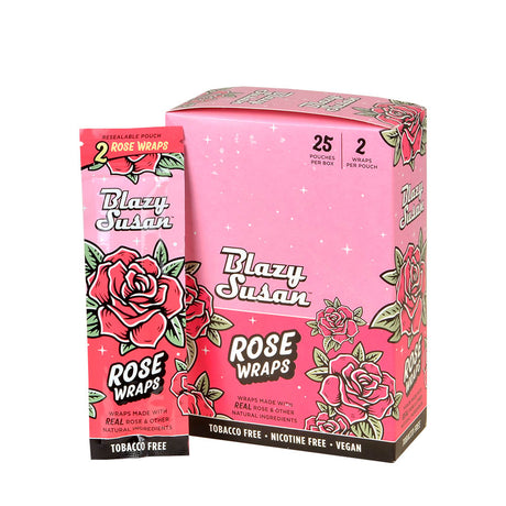 Blazy Susan Wraps Rose 25 Packs of 2