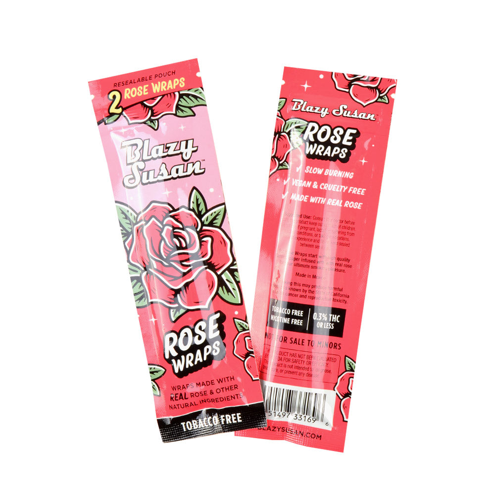 Blazy Susan Wraps Rose 25 Packs of 2