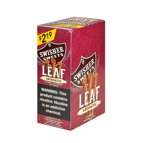 Swisher Sweets Leaf 3 for $2.19 Pack of 30 Sweet Aromatic